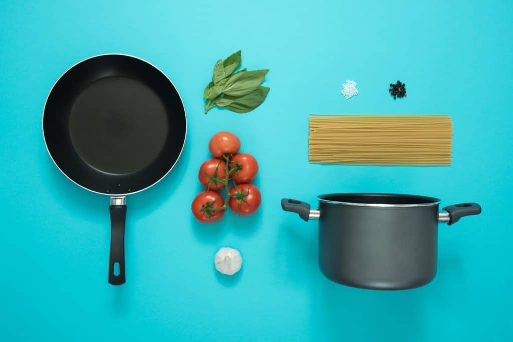 healthy cooking frying pan